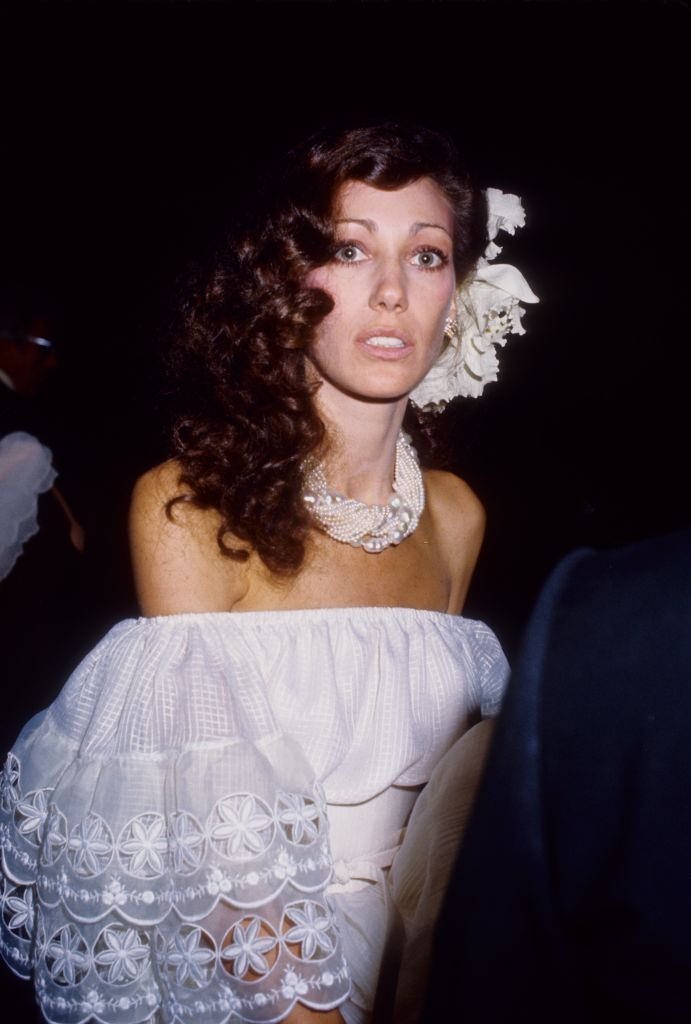 #48 Marisa Berenson at her wedding to rivet manufacturer James Randall on November 21, 1976 at their home in Beverly Hills.