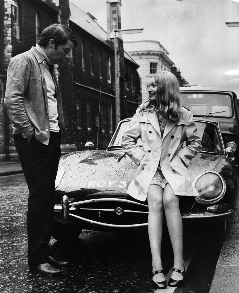 #19 Mary Hopkin with Disc jockey Pete Brady discusses a forthcoming ‘Magpie’ Thames Television show, 1968.