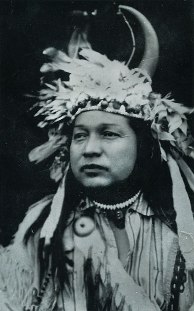 #26 Unknown Native American with an ornate headdress