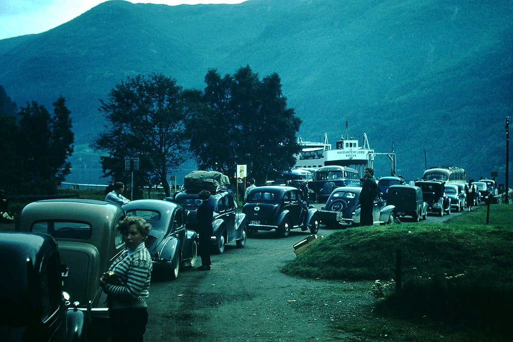 #5 Ferry Landing at Kvandal, Norway, 1954