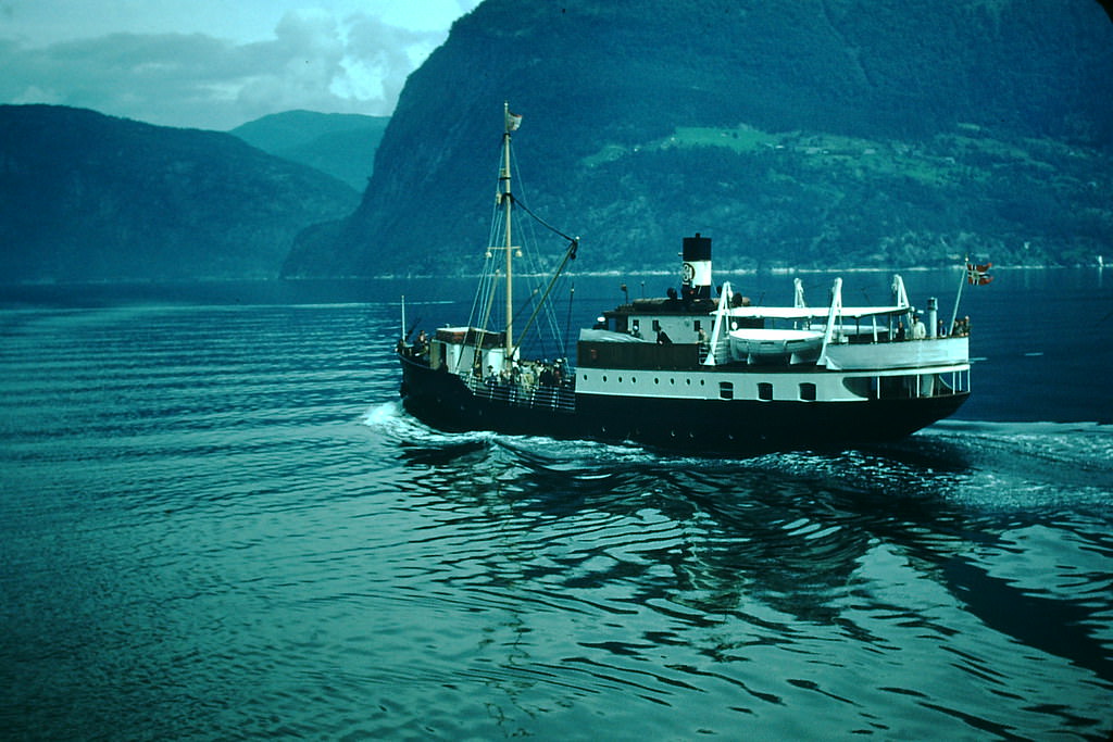 #7 Fjord Steamer Near Utke Hardangerfjord, Norway, 1954