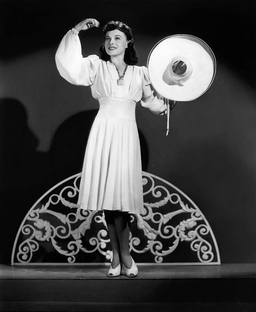 #69 Paulette Goddard in a scene from the movie “The Ghost Breakers”, 1940.