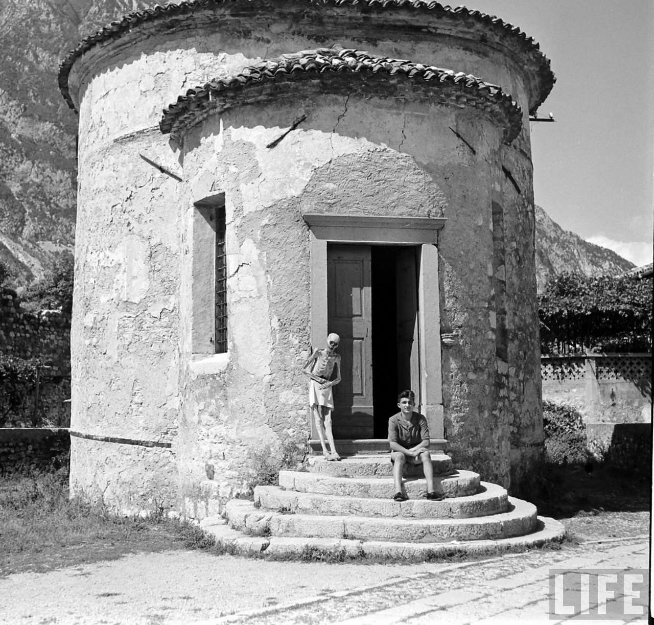 People Living with a Normal Life with Mummies in Venzone, Italy in 1950 Weird