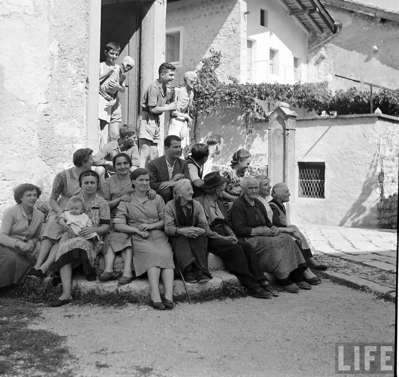 People Living with a Normal Life with Mummies in Venzone, Italy in 1950 Weird