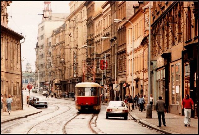 #5 A tram travels through the Nové Město