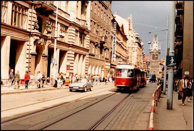 #10 A tram trundles along Jindrisska in the Nové Město