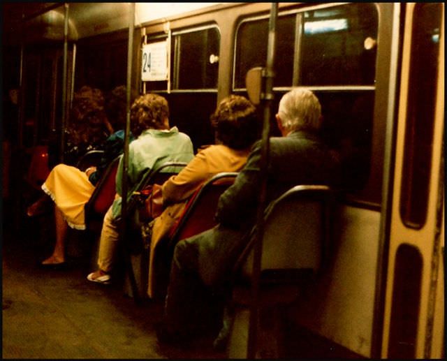 #24 A tram trundles through the blackness of eastern Prague