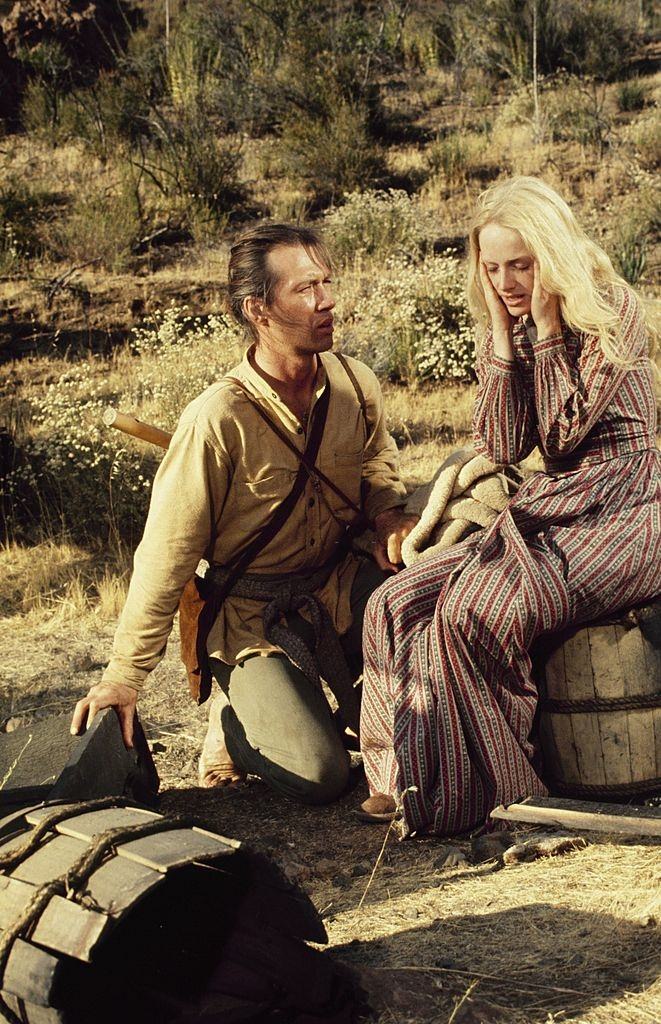 #2 Sondra Locke with Caine during ‘The Valley of Terror’, 1974.