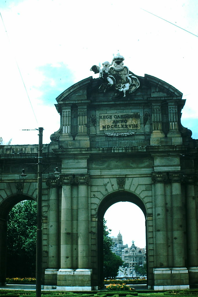 #18 Puerto De Alcala Toward City. Madrid, Spain, 1954