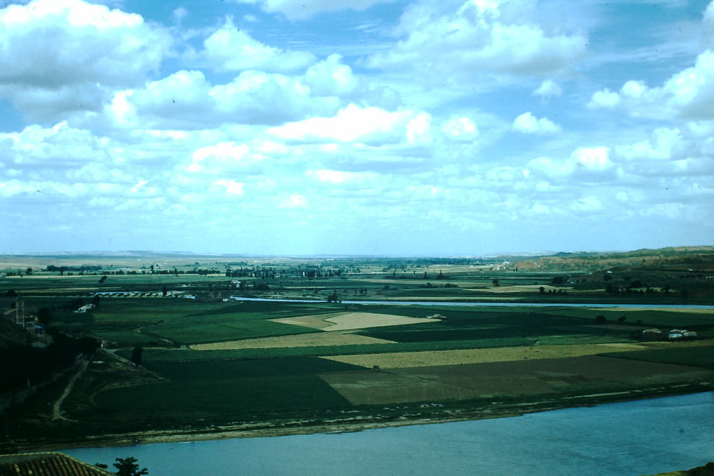 #69 Valley and River below- Toledo, Spain, 1954