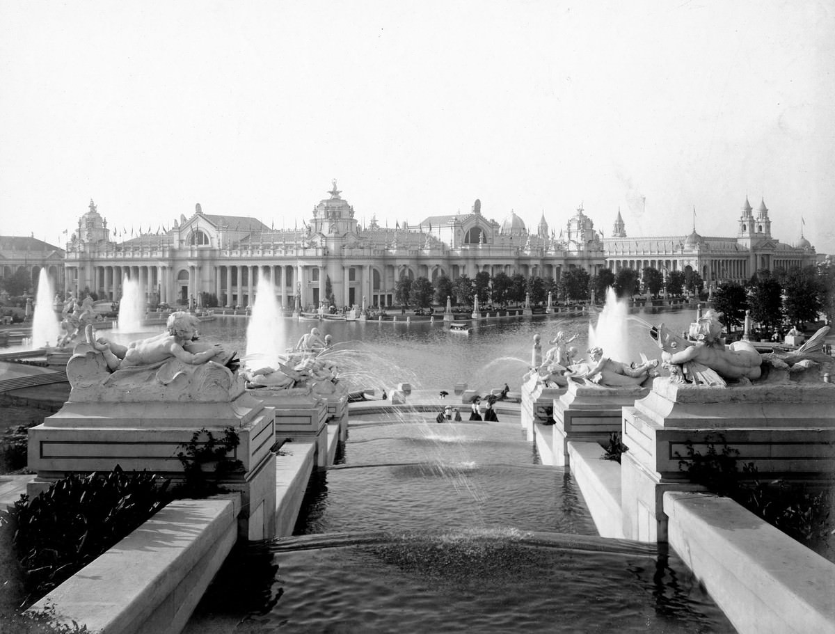 #23 A view of the East Cascade Falls, looking toward the Palace of Electricity