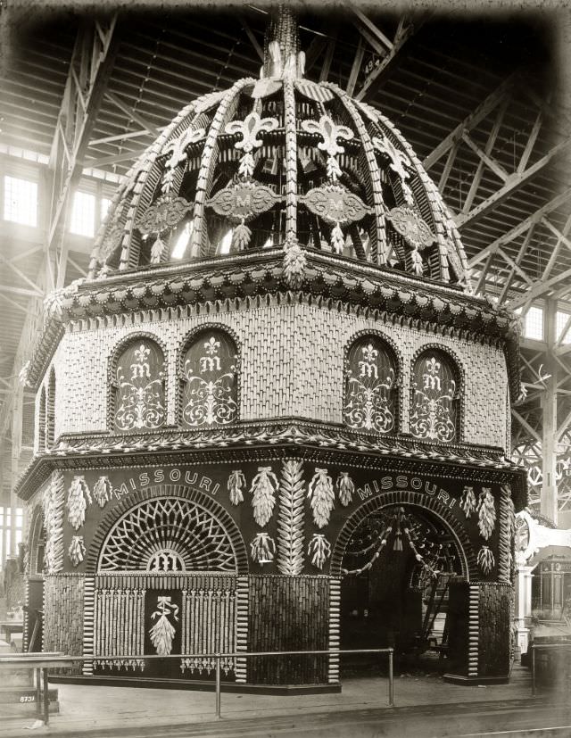 #57 Missouri Corn Palace display in the Palace of Agriculture at the 1904 World’s Fair, 1904