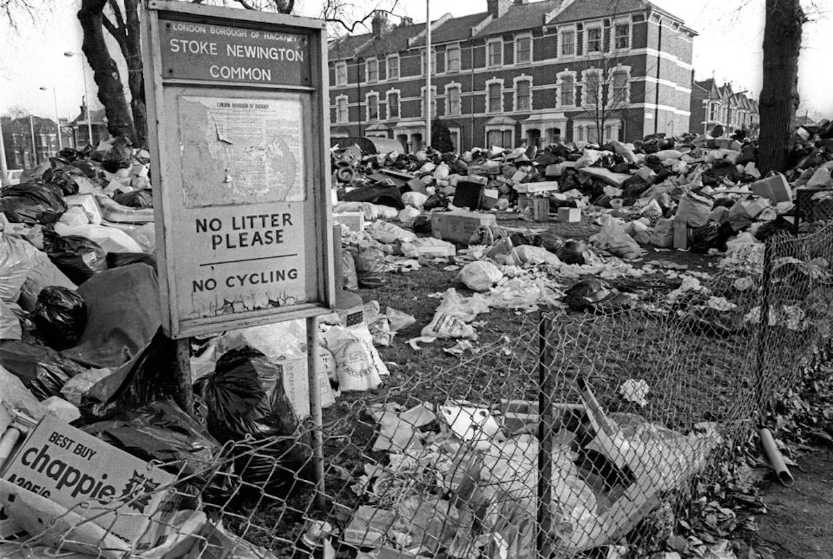 #3 Stoke Newington Common in the Binmen’s strike 1979 – home to the young Marc Bolan