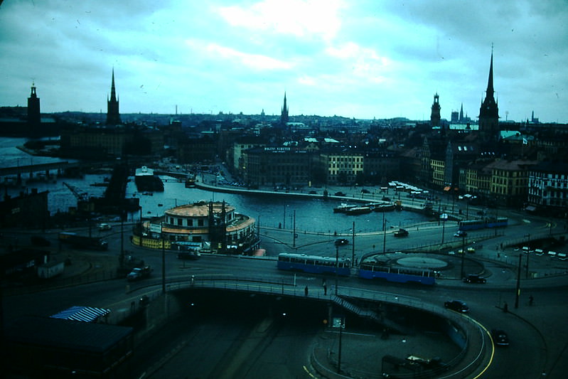 #18 Roadways and City in Stockholm, Sweden, 1954