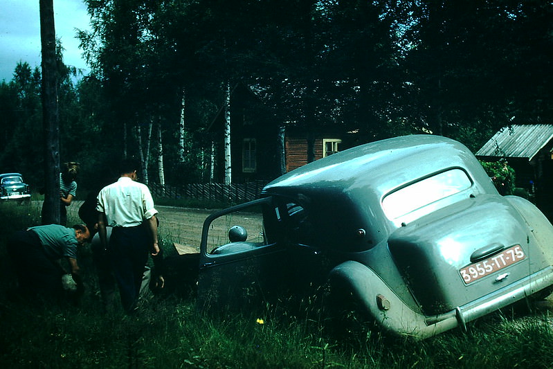#43 In the Ditch- Near Rattvik, Sweden, 1954