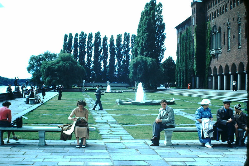 #47 City Hall Garden, Stockholm, Sweden, 1954