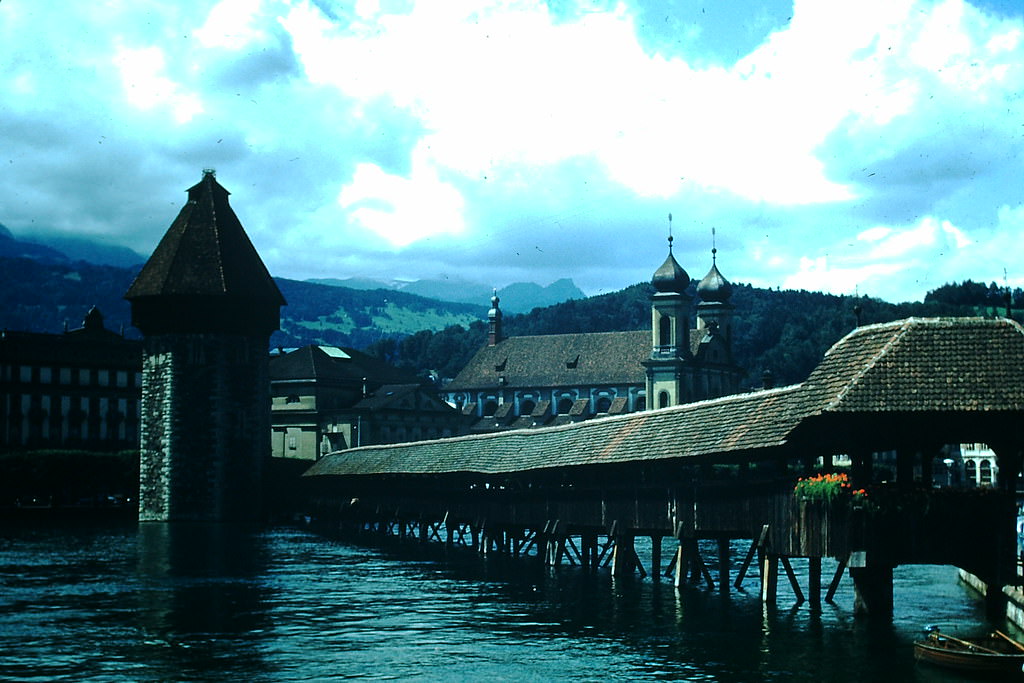 #25 Old Bridge of Lucerne, Switzerland, 1954