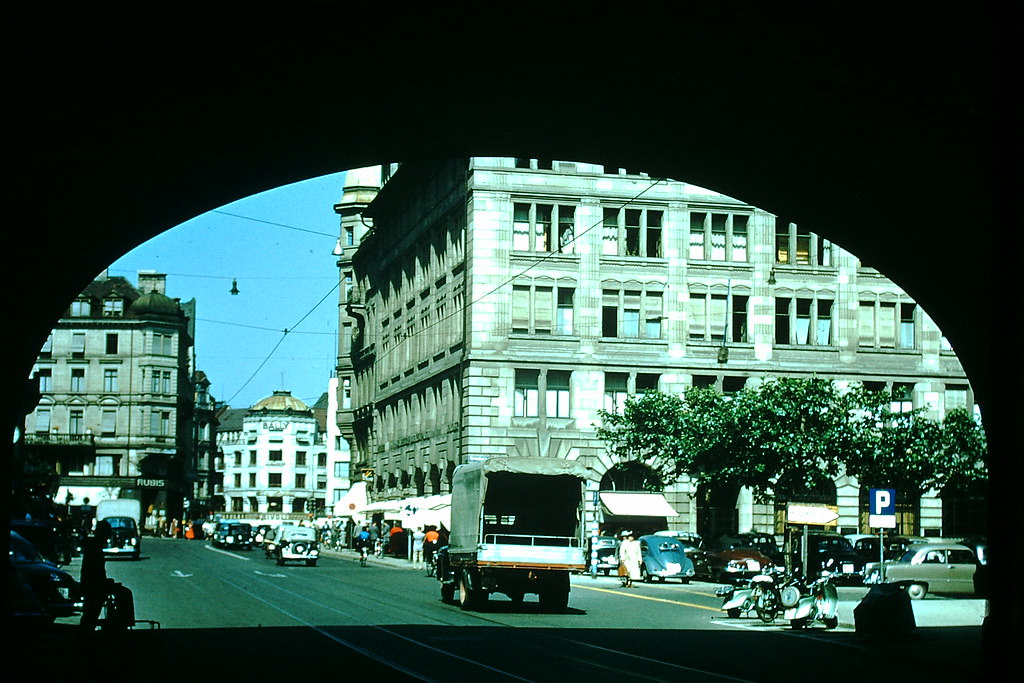 #47 Traffic Mirrors, Interlaken, Switzerland, 1954