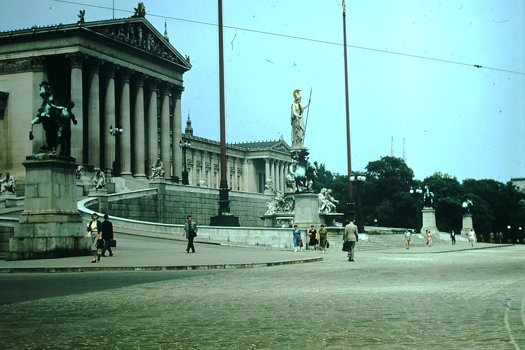 #11 Parliament Buildingg on Ringstrasse, Vienna, 1953