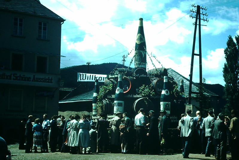 #11 Wine Festival, Alf on Mosel, Germany, 1954