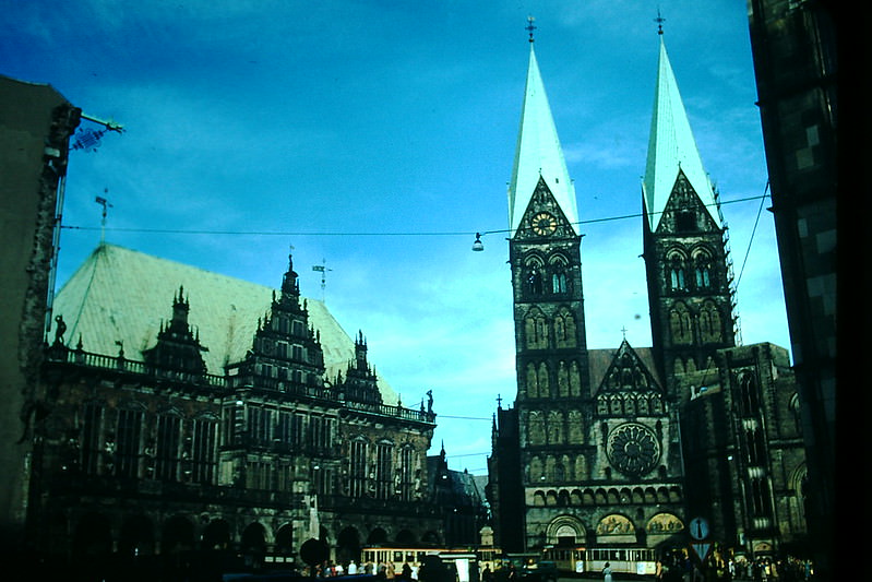 #30 Rathaus-Cathedral in Bremen, Germany, 1954.