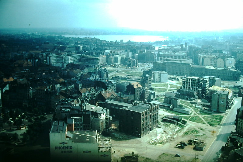 #1 Binner and Aussen Alster at St Michaels, Hamburg, 1954