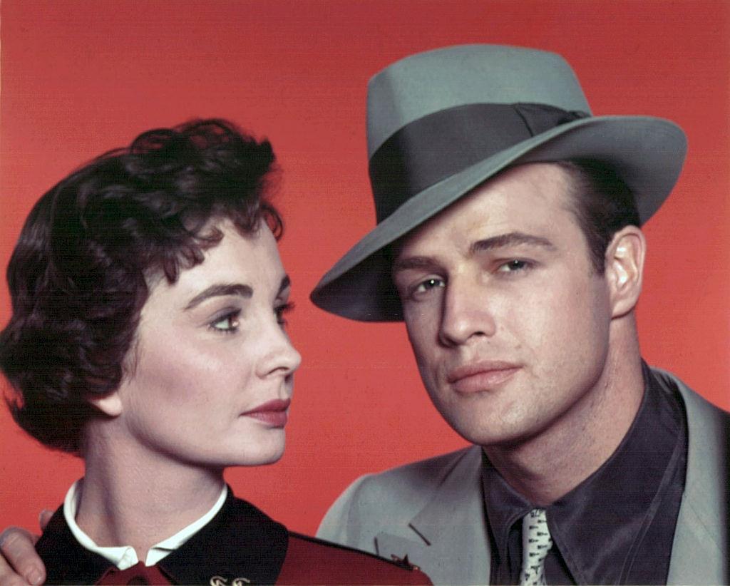 #15 Marlon Brando with Jean Simmons on the set of ‘Guys and Dolls’, 1955.