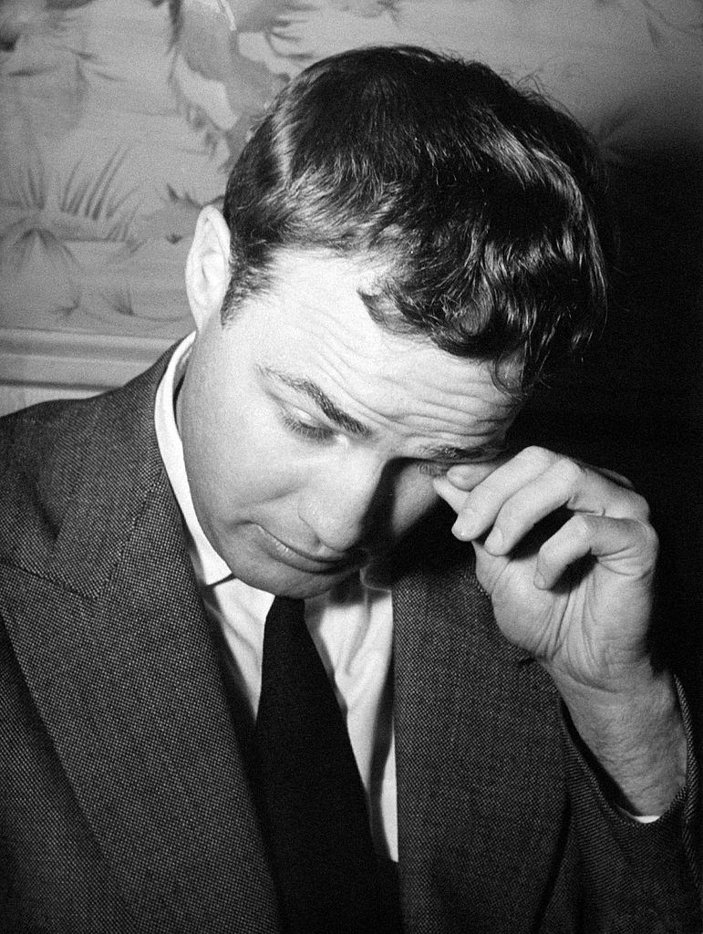 #8 Marlon Brando touching his eye, 1945.