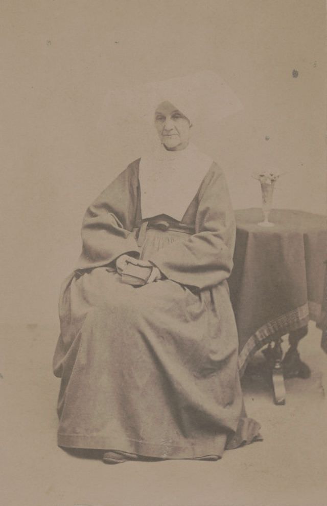 Catholic nun and nurse Sister Ann Alexis Shorb of the Daughters of Charity of St. Vincent de Paul, also known as Henrietta “Harriet” Shorb.