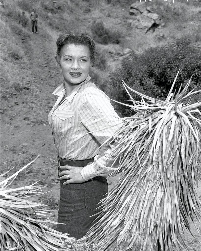 #14 Angie Dickinson poses in character for the episode ‘Moment of Vengeance’, 1956.