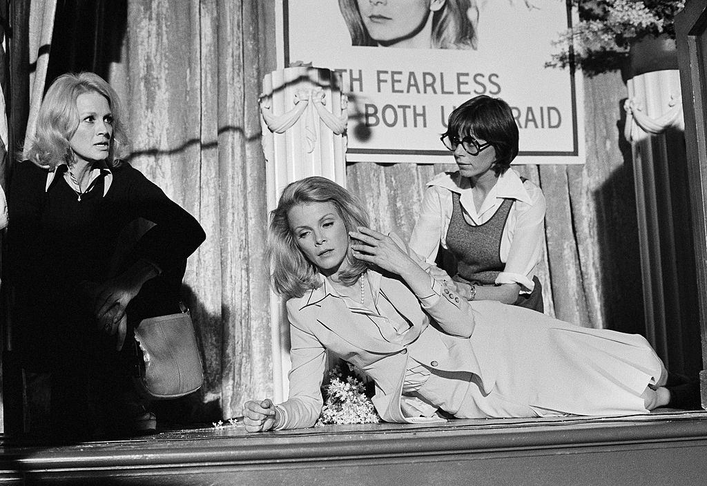 #40 Angie Dickinson with Laraine Stephens and one other in ‘Police Woman’, 1978.