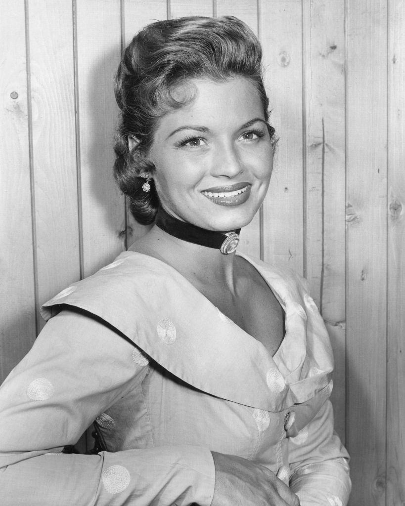 #35 Angie Dickinson as Terry Weaver in the television series ‘Broken Arrow’, 1956.