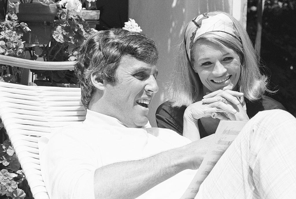 #65 Angie Dickinson with her husband Burt Bacharac, 1960.