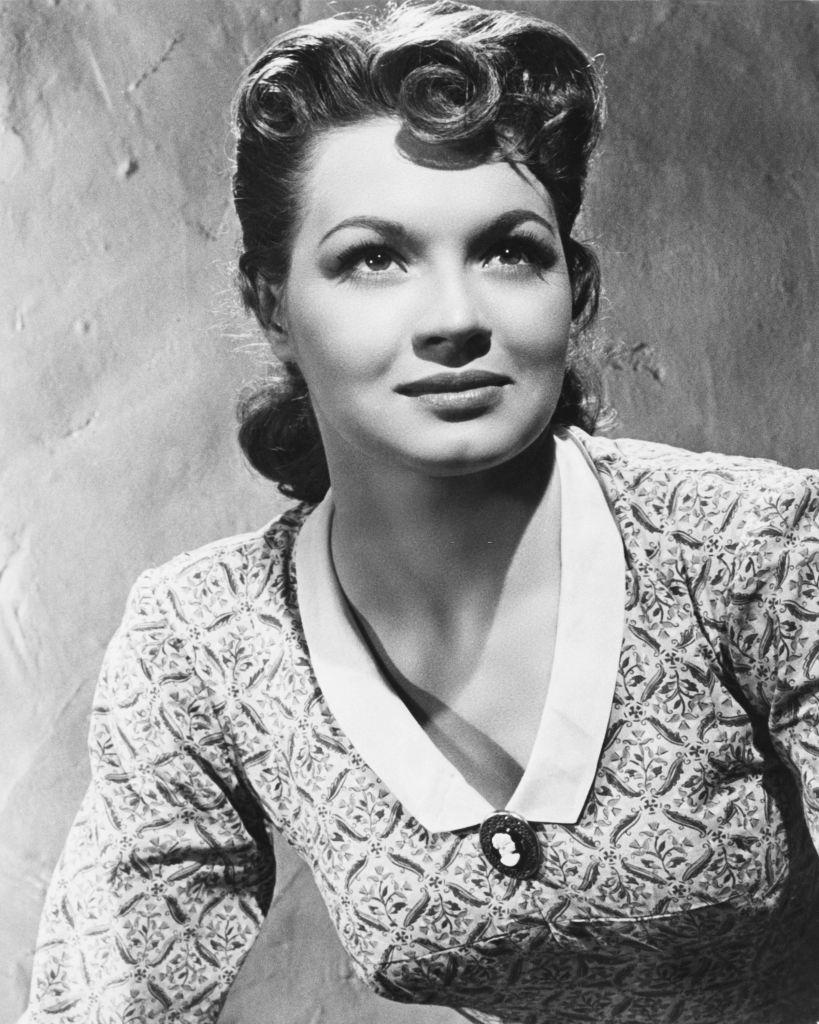 #36 Angie Dickinson as Janice in a publicity still for the Western ‘Gun the Man Down’ 1956.