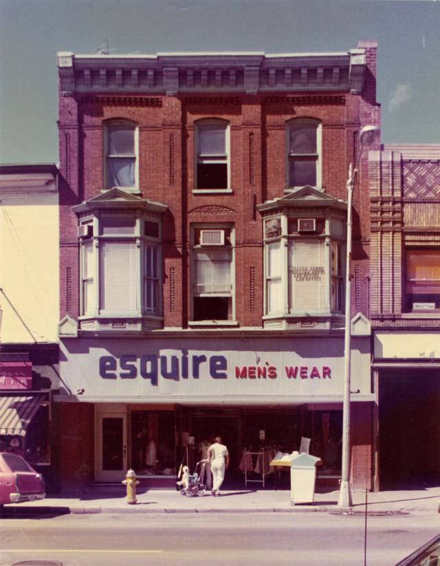 #21 Esquire Men’s Wear store at 258 Front Street, Belleville
