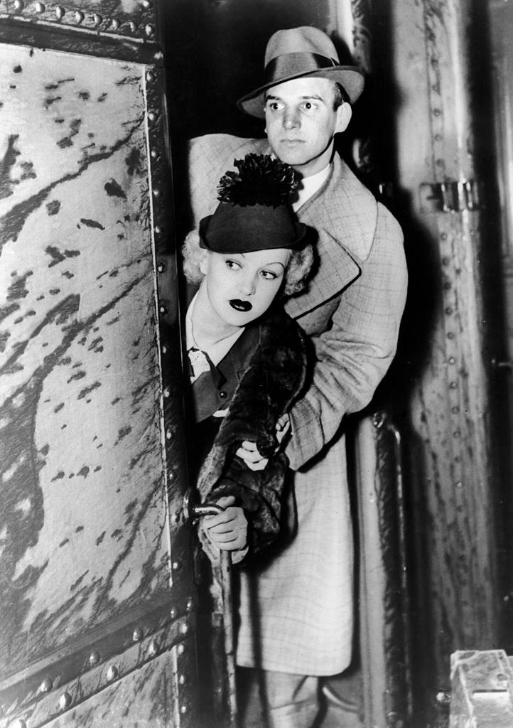 #13 Betty Grable with Jackie Coogan, 1936.