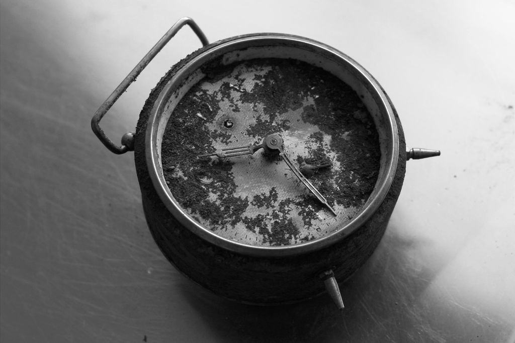 #14 A clock found in a mass grave believed to hold the bodies of men from Srebrenica is stored in the morgue run by the ICMP