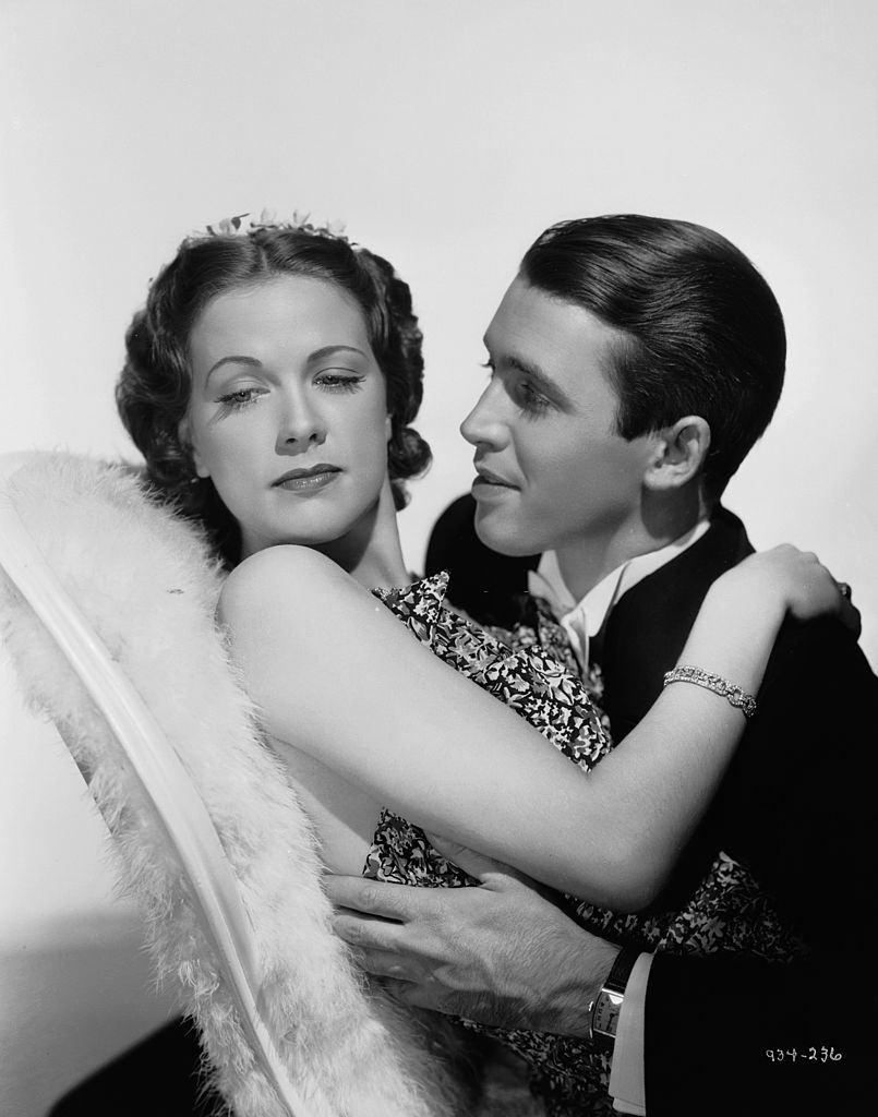 #29 Eleanor Powell attracts the attention of James Stewart in the musical ‘Born To Dance’, 1936.