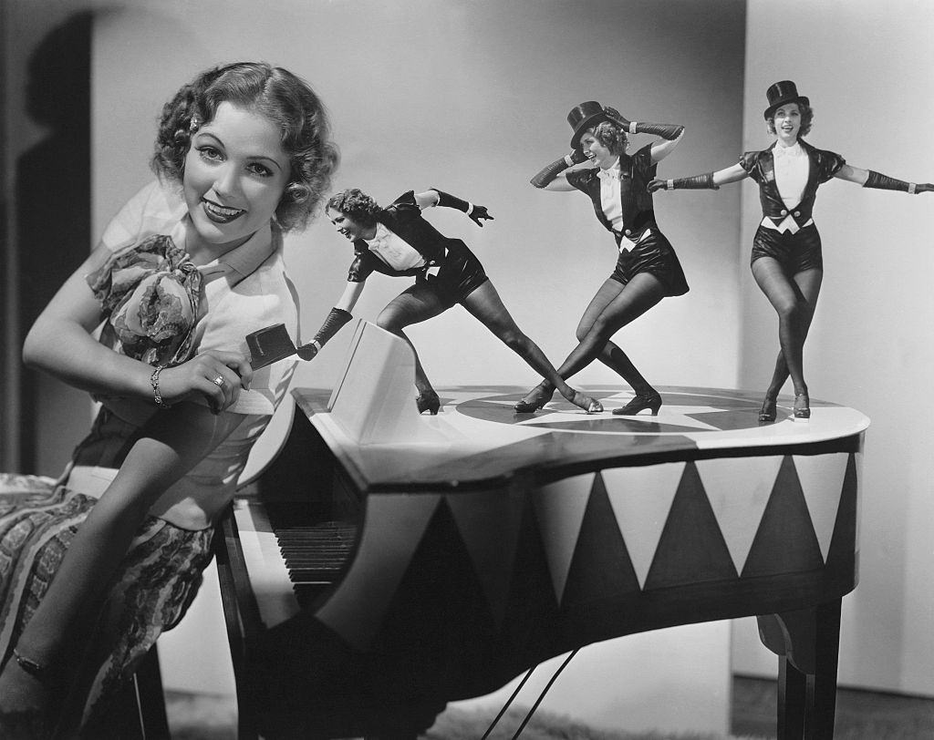 #31 Eleanor Powell thinks of new tap dance moves for the 1936 film Born to Dance, 1936.