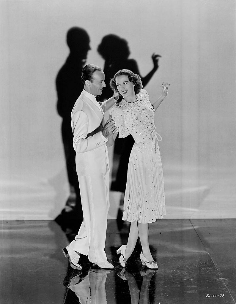 #54 Eleanor Powell and Fred Astaire perform a dance together. From the 1940 film Broadway Melody of 1940.
