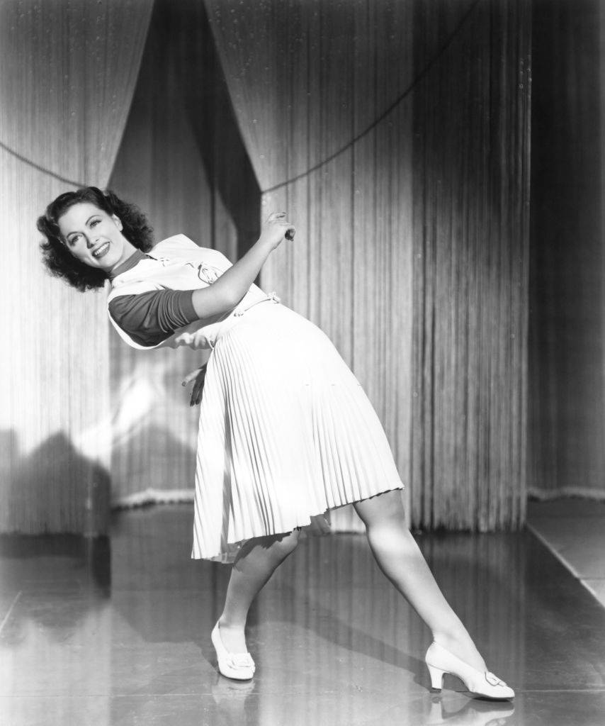#56 Eleanor Powell in a scene from the movie ‘Lady Be Good’, 1940.