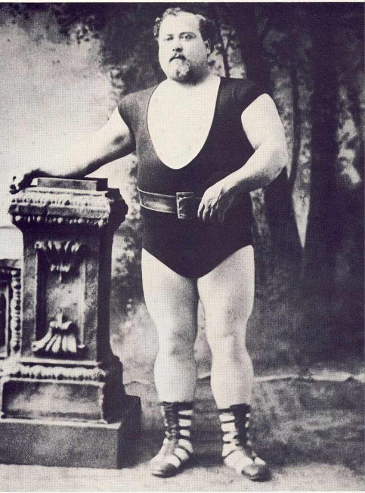 #6 Louis Cyr, the French Canadian strongman.