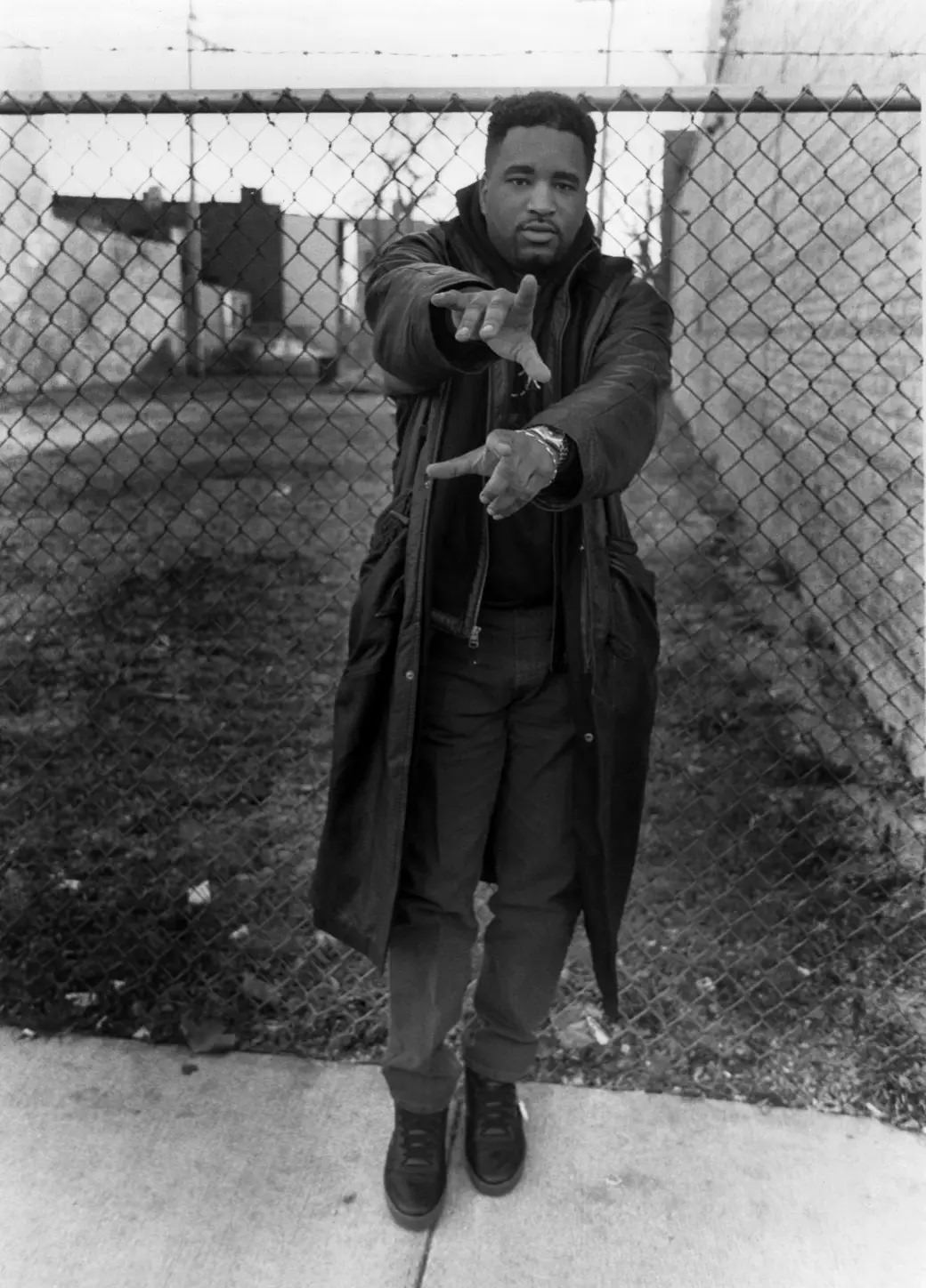 #13 Rapper and producer Marley Marl (Marlon Williams) poses for photos at George’s Music Room in Chicago in October 1991.