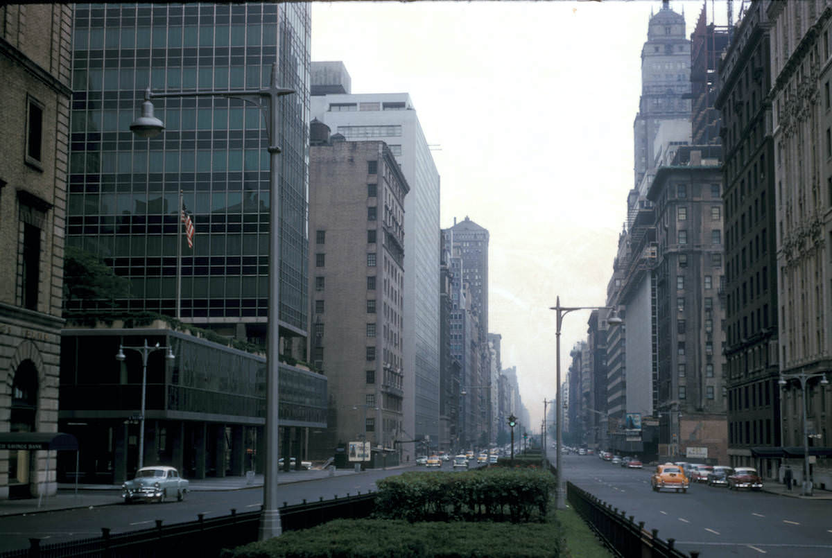 #11 View of Park Avenue north from 58th Street 1956