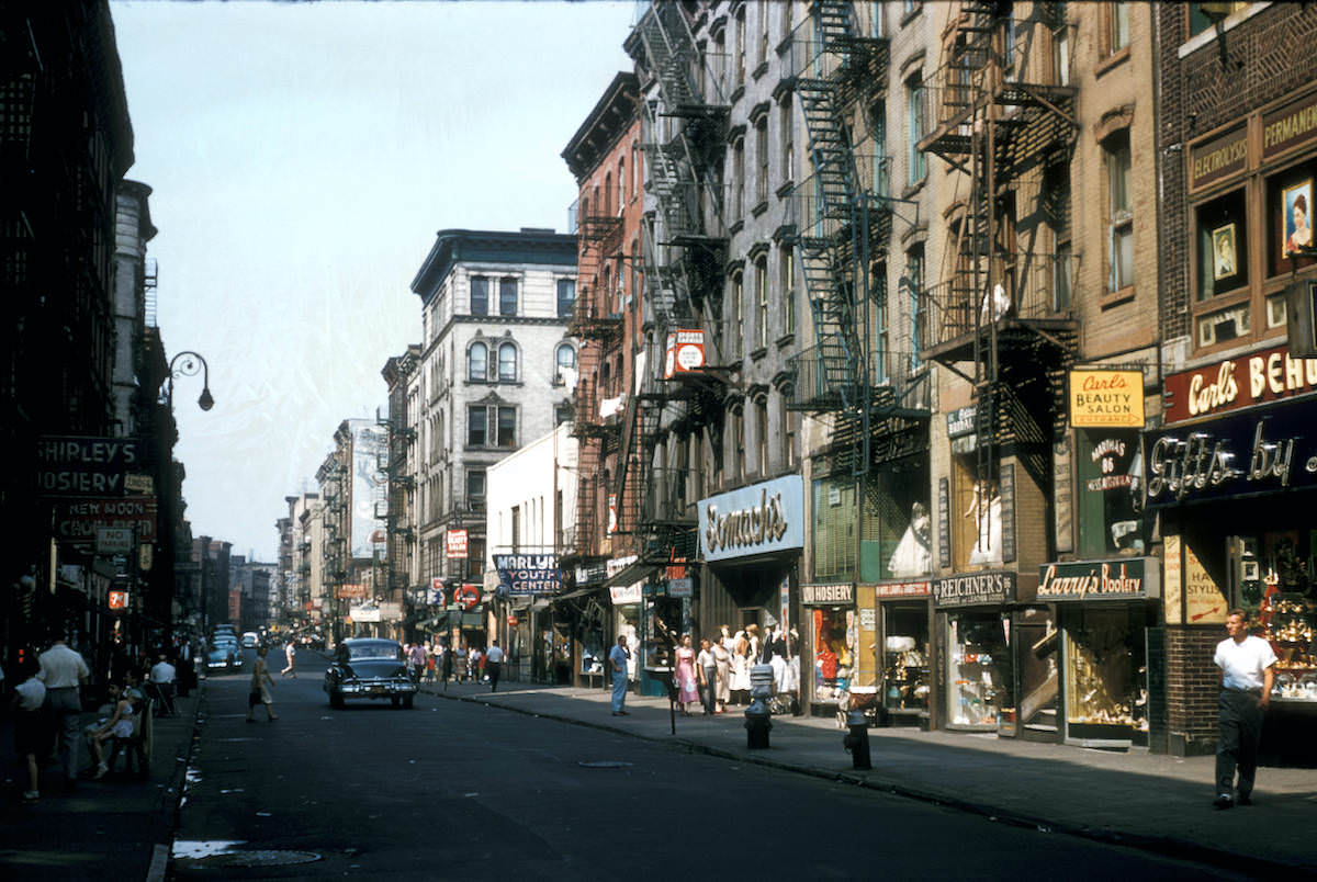 #2 Lower East Side street scene, 1956