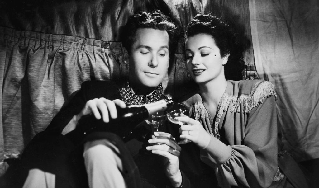 #47 Margaret Lockwood with Griffith Jones in the movie ‘Look Before you love’, 1948.
