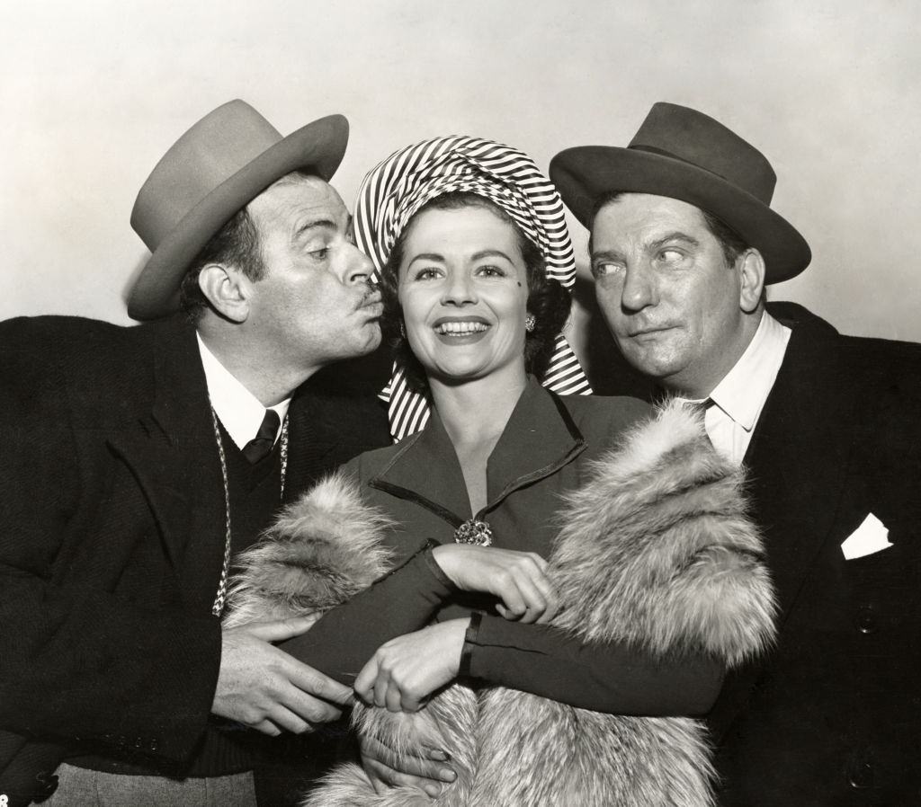 #68 Margaret Lockwood with Billy De Wolfe and Sid Field, 1950.