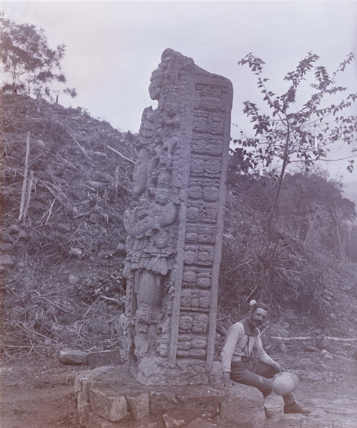 #20 Photograph of Copán taken by A.P. Maudslay.