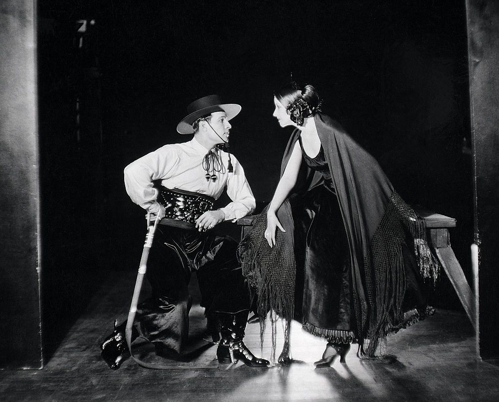 #1 Natacha Rambova dressed in Spanish tango dress, with her husband Rudolph Valentino.