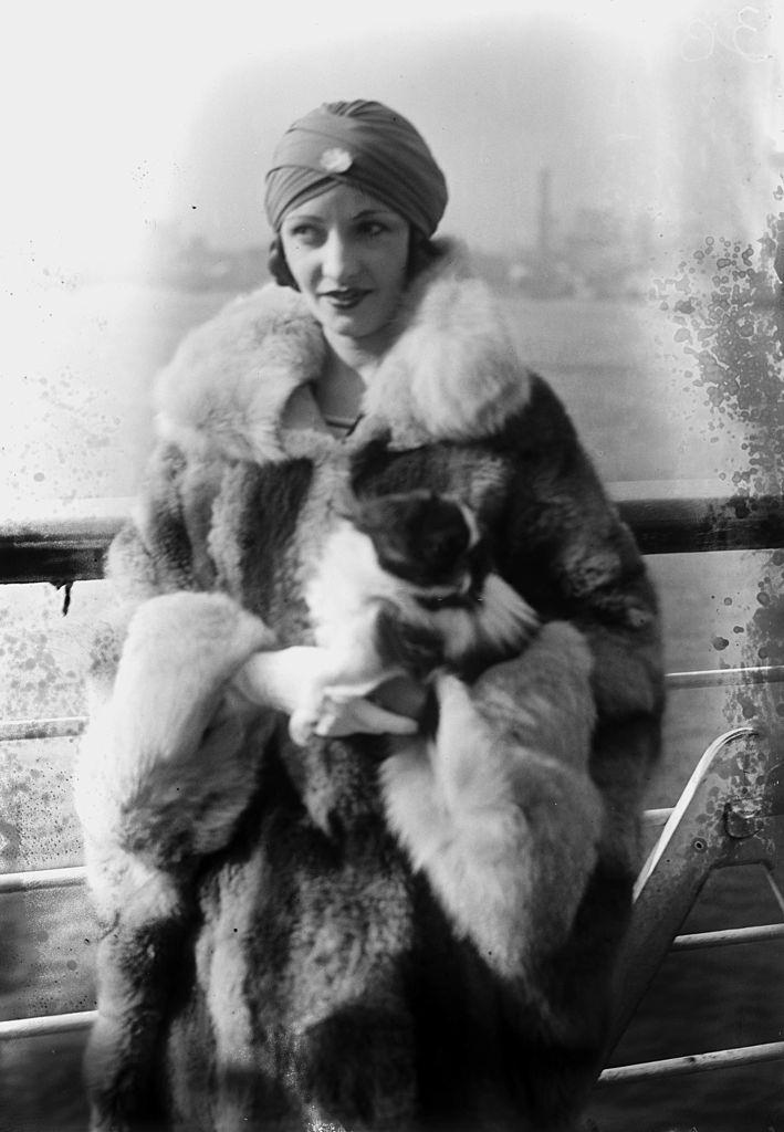 #14 Natacha Rambova on the ship, 1925.